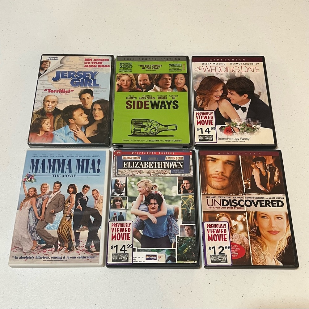 6 DVD Movie Bundle - Drama Romantic Comedies